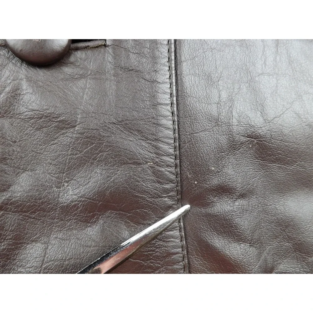 Adler Leather Jacket Vintage‎ Men's Size 46 Dark Brown Lined - Picture 6 of 16